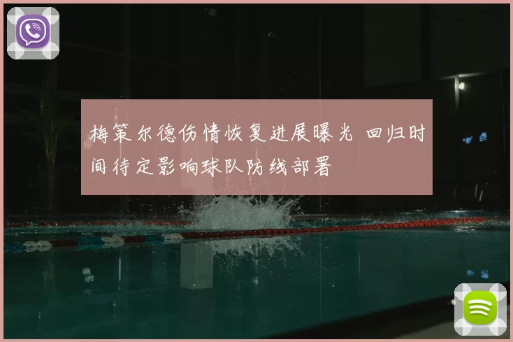 梅策尔德伤情恢复进展曝光 回归时间待定影响球队防线部署