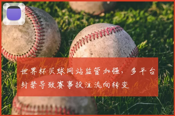 世界杯买球网站监管加强，多平台封禁导致赛事投注流向转变
